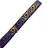 1 см Национальный горячий золотой кружевной шлюжок вспомогательный материал цветущий расцветает вышиваемая ремешок.