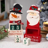 Санта -Клаус Обратный отсчет обратного отсчета, практическое небольшое подарок, подарочная коробка обратного отсчета снеговика.