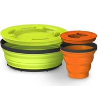 Установите 1 (L Green Bowl + S Orange Cup)