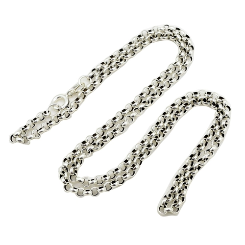 Длинный модный свитер, мужское универсальное ретро ожерелье из жемчуга, серебро 925 пробы, длина макси