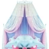 Công chúa Hàn Quốc giường đôi crepe 幔 đẹp muỗi net Châu Âu lãng mạn giường 幔 vương miện khung trang trí giường rèm