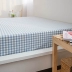 Khăn trải giường một mảnh của Nhật Bản Khăn trải giường bằng vải cotton nguyên chất Khăn trải giường đơn kẻ sọc đơn giản kẻ sọc không thể mua được bóng - Khăn trải giường