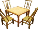 На открытом воздухе бамбуковый столика бамбука из бамбука бамбука из бамбука и стул Комбинированные бамбуковые стулья бамбуко