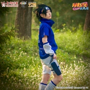 Naruto Naruto chính hãng uchiha sasuke cos phù hợp với thế hệ đầu tiên cosplay cậu bé phù hợp với bộ quần áo đầy đủ