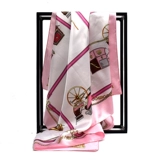 韩禾 Saton Grand Scarf Head Scarf Painting Scarf показывает Ding Ding Girl Квалифицированная шарф 90*90