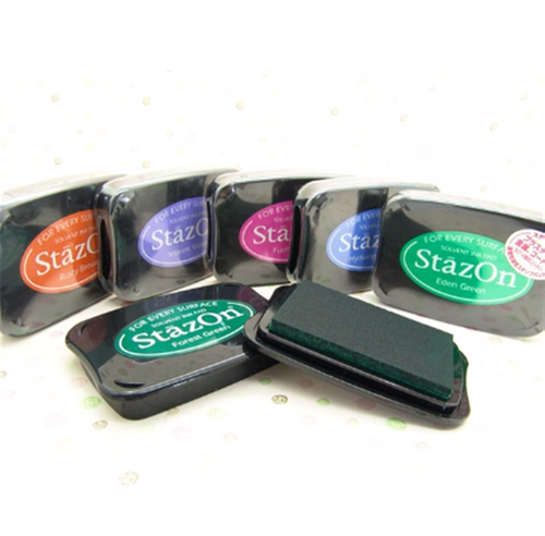 Японская импортная чернильная подушечка, быстросохнущий сиреневый ластик, новый цвет