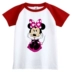 Quần áo trẻ em Minnie Mickey quần áo nam nữ rộng rãi C08 áo thun cotton ngắn tay cho gia đình cha mẹ và con mùa hè mới - Áo thun