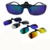 Kính clip phân cực ống kính clips kính cận thị kính mát đầy màu sắc clips treo gương phim màu clips vận chuyển quốc gia