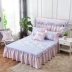Phiên bản Hàn Quốc của công chúa chăn bông đệm bông giường đơn mảnh bông giường váy trải giường 1,8m1,5 m 2.0m giường - Váy Petti váy giường đẹp	 Váy Petti