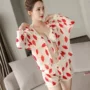 Áo blouse tay dài thời trang hỗ trợ thép đã được nghỉ hè mùa xuân nóng bỏng eo cao in hình bikini bốn mảnh áo tắm nữ - Bikinis do boi dep