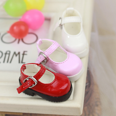 taobao agent BJD shoes leather shoes doll shoes 1/6 6 points YOSD round head small leather shoes 4 color patent leather full 100 free shipping
