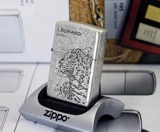Muyi Zippo Lighter Magic Beast Shop Little Leopard Leopard, леопардовый леопард, древняя серебряная бронза ZBT-37A