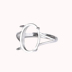 S925 sterling silver ring trống hỗ trợ thiết lập 10 * 14 7 * 9 8 * 10 11 * 13 9 * 12 12 * 15 Nhẫn