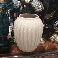 Римский цветочный горшок с трещиной - Off-White