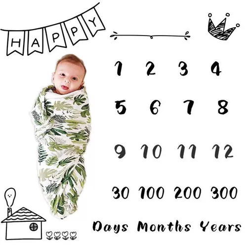 Ребенок берет фон новорожденного ребенка в полной луне одеяло с фотографией 100 дней.