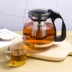 Đun sôi nước thẳng hoa ấm trà thủy tinh chịu nhiệt ấm trà tách trà bộ lọc bằng thép không gỉ lọc công suất lớn - Trà sứ