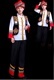 Quảng Tây Zhuang trang phục nam giới trưởng thành của nam giới Miao dân tộc thiểu số trang phục hat phù hợp với quần áo biểu diễn múa Trang phục dân tộc