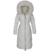 Chống mùa xuống áo khoác của phụ nữ phần dài mới cộng với phân bón tăng Hàn Quốc phiên bản của con cáo thực cổ áo lông thú lớn dày triều eo mỏng Xuống áo khoác