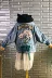 Lai Fulai 2019 mùa thu áo khoác bé gái mới phiên bản Hàn Quốc của chàng trai quần lửng denim lỗ lớn 1639 - Áo khoác