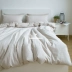 Bông rửa mặt phong cách Nhật Bản chất liệu cotton tốt, sọc đơn giản, cotton bốn màu, bộ ba mảnh 1.2 ba mảnh SX3848 - Bộ đồ giường bốn mảnh