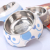 Hugh vật nuôi bát đề can melamine con chó bát đặt con chó bát thép không gỉ con chó bát mèo bát mèo và con chó nhu yếu phẩm hàng ngày Bình nước cho chó Cat / Dog hàng ngày Neccessities