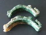 Lao Yu Laokeng, Henan, Henan Nanyang Yushan Yu Nanyang Emerald Nanyang Emerald Dragon Hook, пара предметов коллекционирования