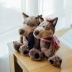 Cặp đôi đồ chơi sang trọng ba lô sói lớn sói rừng sói quà tặng sói xám con búp bê quà tặng búp bê - Đồ chơi mềm