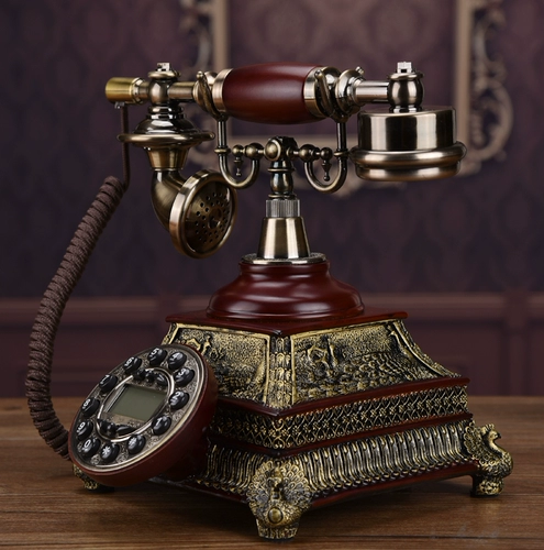 Современный антикварный классический беспроводной ретро телефон, в американском стиле, фиксаторы в комплекте