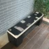 Trung quốc rắn gỗ hình chữ nhật băng ghế dự bị giày thay đổi phân sáng tạo đơn giản giặt ghế lớp retro đá băng ghế dự bị qua ghế