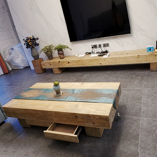 Северный деревянный кофейный столик для телевизионного шкаф