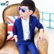 Bộ đồ trẻ em tuxedo bé trai phù hợp với phong cách Anh trang phục hoa cô gái nhỏ phù hợp với bộ đồ hai mảnh - Váy trẻ em