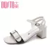 DUSTO 2018 hè mới cao gót châu Âu và Mỹ dày với khóa thắt lưng dép nữ thời trang DW18X1829A sandal nữ hàn quốc Sandal