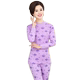 Qiuyi Qiuku Trung niên nữ bông mẹ đồ lót nhiệt trong cao cổ áo mỏng phần lớn kích thước cũ bông áo len bộ Phù hợp với nóng lên