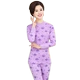 Qiuyi Qiuku Trung niên nữ bông mẹ đồ lót nhiệt trong cao cổ áo mỏng phần lớn kích thước cũ bông áo len bộ