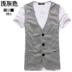 Doanh số bán hàng hàng tháng của hàng ngàn người đàn ông dệt kim của nam giới siêu phổ biến của nam giới thường phiên bản Hàn Quốc của vest 1809-X05-P18 áo gile hàn Dệt kim Vest