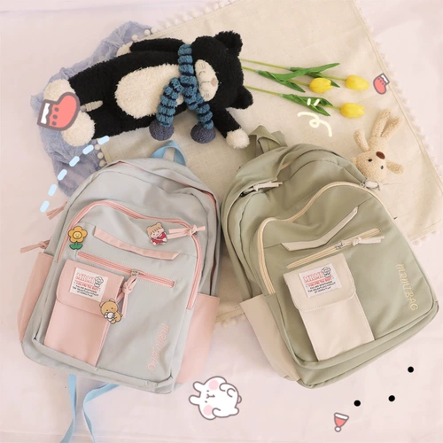 Японский ранец, брендовая сумка через плечо, свежий универсальный вместительный и большой рюкзак, в корейском стиле, для средней школы