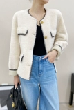Классическая короткая зимняя куртка, французский стиль, коллекция 2021