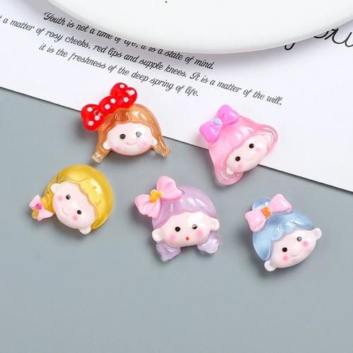 Мультяшный кремовый чехол для телефона с бантиком, набор материалов ручной работы, барсетка, аксессуар для волос с аксессуарами, «сделай сам»