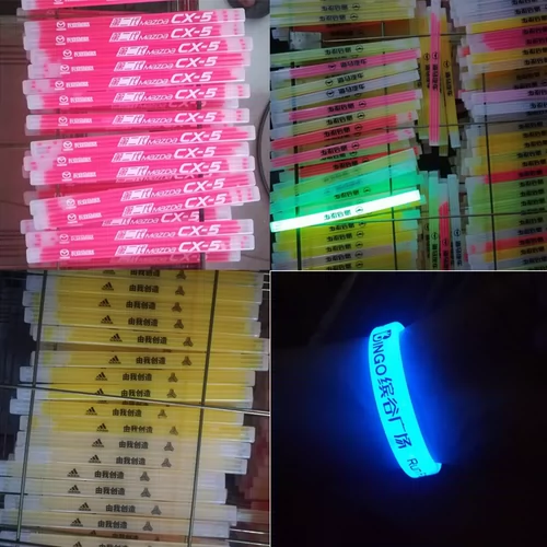 Карнавал, мигающий флуоресцентный браслет, индивидуальная световая палочка, сделано на заказ