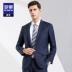 Bộ đồ công sở Romon Luomen 2018 mùa thu mới cưới đẹp nhất cho nam bộ vest nam Suit phù hợp