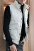 Mùa thu và mùa đông Hàn Quốc phiên bản cổ áo không tay cotton áo khoác nam màu sắc rắn giản dị áo vest cotton dày ấm áp vest áo giữ nhiệt nam Áo vest cotton