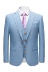 2018 phiên bản mới màu xanh nhạt của Hàn Quốc phù hợp với kích thước lớn phù hợp với thủy triều mỏng phù hợp với nam giới tổ chức ba bộ váy cưới - Suit phù hợp quần short nam Suit phù hợp