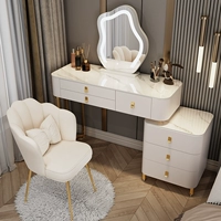Минималистичный дизайнерский туалетный столик из натурального дерева для кровати, популярно в интернете