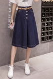 Джинсы, летние штаны, юбка, сезон 2021, в корейском стиле, по фигуре, свободный крой