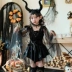 Trang phục hóa trang Halloween trang phục hóa trang trẻ em Phù Thủy Maleficent night elf váy cô gái trang phục