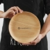Nhật bản gỗ rắn tấm gỗ sồi tray vòng đĩa trái cây bát salad bánh mì snack bằng gỗ tấm gỗ Đồ ăn tối