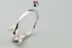 S925 sterling bạc ngọc trai hạt vòng hỗ trợ trống rỗng DIY tự dát trực tiếp khay bạc nam và nữ 12-14mm - Nhẫn Nhẫn