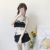 Mùa hè Mới của Phụ Nữ Nhật Bản Ngọt Ngào Cao Đẳng Gió Ngắn Thời Trang Casual Swimwear Chia Swimsuit Swimwear Set đồ bơi 2 mảnh dáng váy Bộ đồ bơi hai mảnh