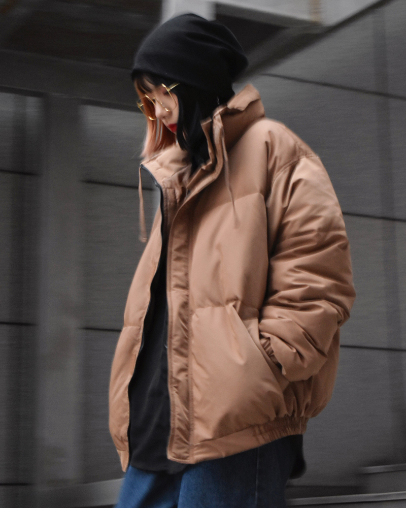 KhakiFEAR OF GOD FOG ESSENTIALS Double line Cotton male winter loose coat High street cotton-padded clothes thickening cotton-padded jacket