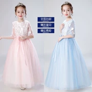 Cô gái mùa thu tay dài kích thước lớn công chúa váy bé gái chủ nhà trang phục sinh nhật tùy chỉnh váy lông 170 - Váy trẻ em